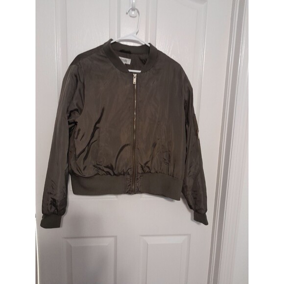 Charlotte Russe Army Green Jacket Zip Up. Xl.  B44 - Picture 1 of 5